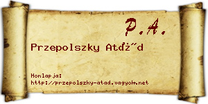 Przepolszky Atád névjegykártya